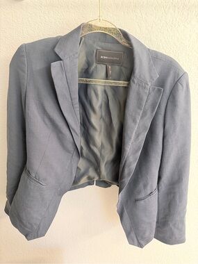 BCBGMaxAzria Navy Cropped Blazer